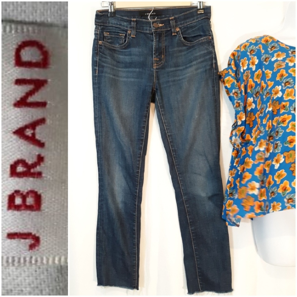J Brand Distessed Blue Jeans